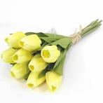 Tulpen Geel Zijden Bundel 7 stuks, Huis en Inrichting, Woonaccessoires | Kunstplanten en Kunstbloemen, Nieuw