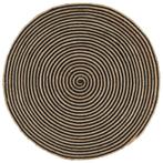 vidaXL Tapis fait à la main Jute avec design de spirale, Maison & Meubles, Ameublement | Tapis & Moquettes, Verzenden, Neuf