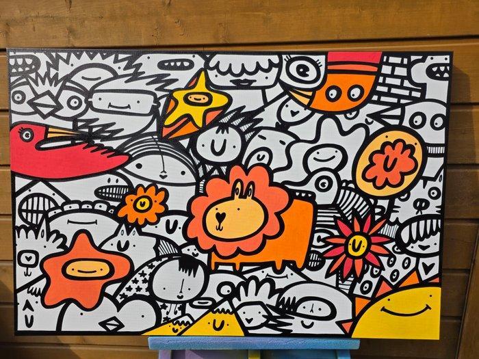 Kev Munday - Tropical Rhythm, Antiquités & Art, Art | Peinture | Moderne