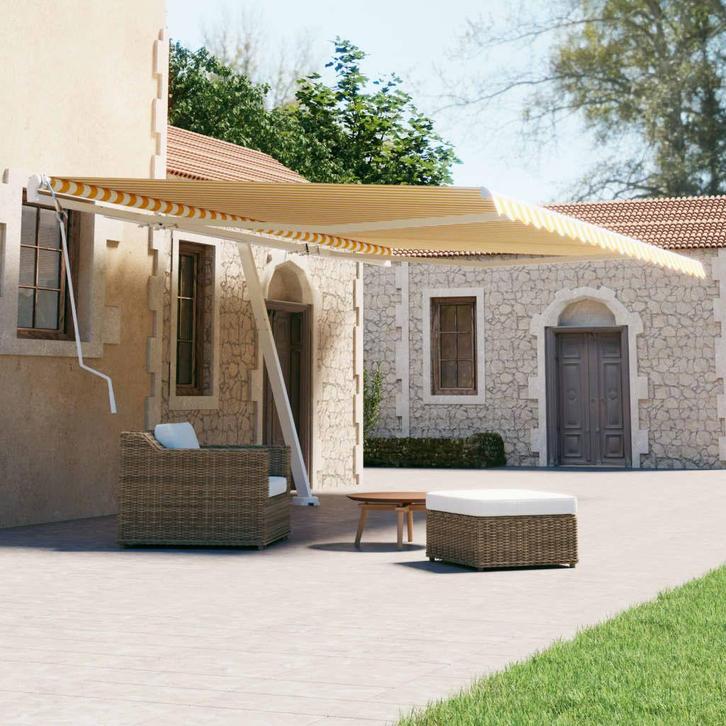 vidaXL Luifel vrijstaand handmatig uittrekbaar 500x300 cm, Jardin & Terrasse, Protection solaire, Envoi