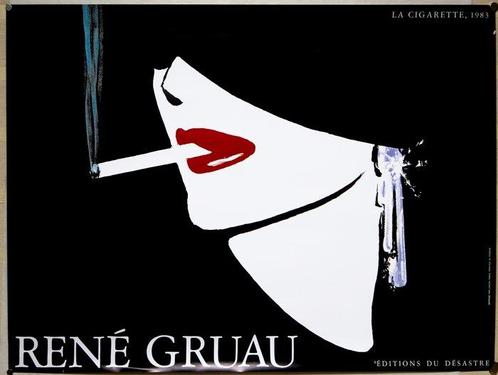 René Gruau, (after) - La Sigarette Gruau - 1983, Antiek en Kunst, Kunst | Designobjecten