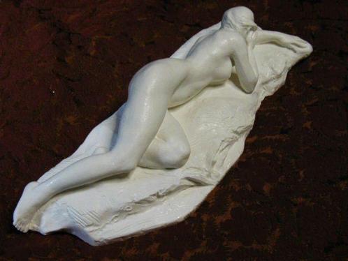 Gaetano Cellini (1873_1937) - sculptuur, nu femme - 37 cm -, Antiquités & Art, Curiosités & Brocante