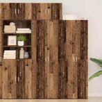 vidaXL Opbergkast Oud hout 70 x 42.5 x 225 cm Bewerkt hout, Verzenden, Nieuw