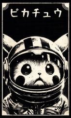 Æ (XX-XXI) - “Pikachu Lost in Space”, (2024) - Hand-painted., Nieuw