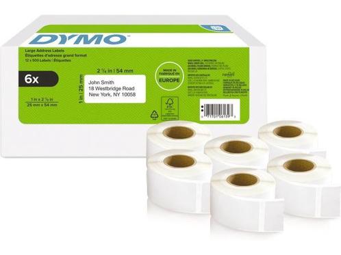 Veiling - 6x DYMO originele LabelWriter adreslabels 25 mm x, Computers en Software, Labelprinters, Gebruikt