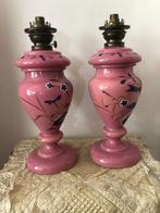 Lampe à pétrole (2) - Verre - Lampes à kérosène, Antiquités & Art