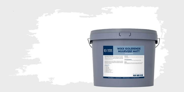 Wixx Isolerende Muurverf Matt Wit 5L, Doe-het-zelf en Bouw, Verf, Beits en Lak, Wit, Nieuw, Verzenden