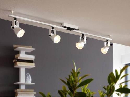 Veiling - EGLO Trillo spot 4x5W GU10 98,5 cm wit/zwart, Huis en Inrichting, Lampen | Spots, Gebruikt