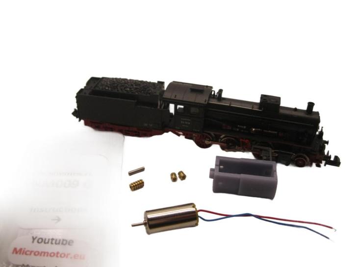 micromotor NM009G motor ombouwset voor Minitrix DB / DRG BR, Hobby en Vrije tijd, Modeltreinen | N-Spoor, Gelijkstroom, Overige typen