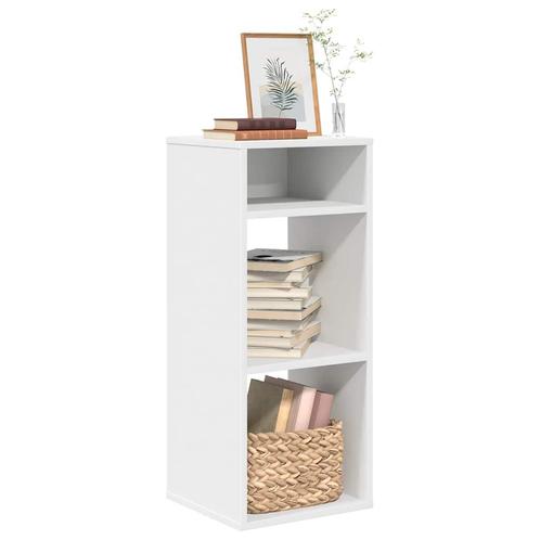 vidaXL Boekenkast 34x31x80 cm bewerkt hout wit, Huis en Inrichting, Kasten | Boekenkasten, Nieuw, Verzenden