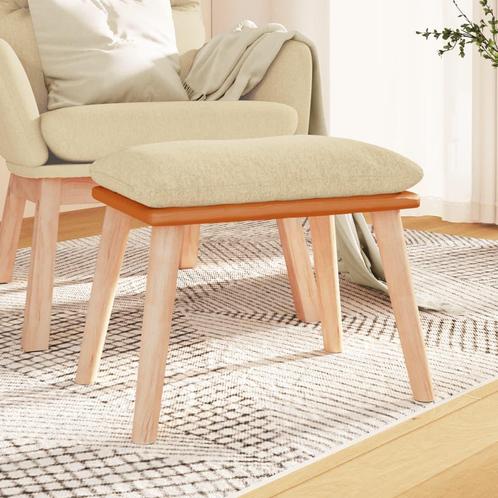 vidaXL Voetenbank 45x29,5x35 cm stof en kunstleer, Huis en Inrichting, Zetels | Voetbanken en poefs, Nieuw, Verzenden