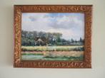 European school (XX) - Cows by the farmhouse