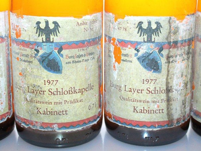 1977 Burg Layer Schloßkapelle Kabinett - Nahe - 6 Flessen, Verzamelen, Wijnen