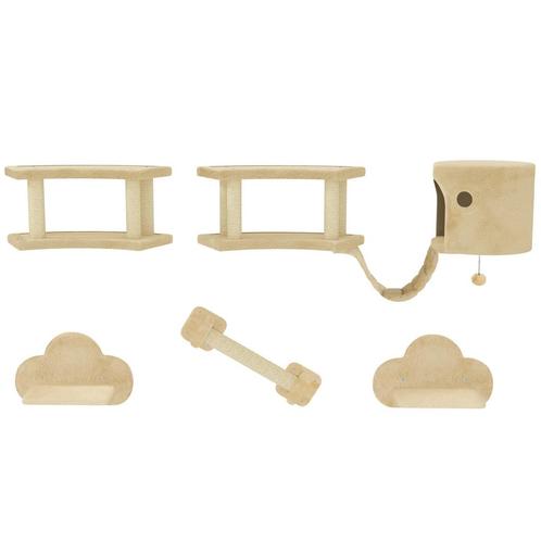 TRUUSK 5-delige Katten Klimmuur Set - Krabpaal - Springplatf, Dieren en Toebehoren, Katten-accessoires, Verzenden