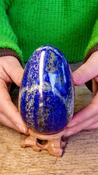 Lapis Lazuli Beau paysage œuf couleur bleu - Hauteur : 120, Antiek en Kunst, Curiosa en Brocante
