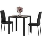 TRUUSK Eetgroep - Eettafel en 4 Stoelen - Ruimtebesparend -, Verzenden, Nieuw