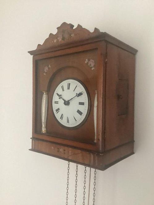 Wandklok -   - Kersenhout - 1900-1910 - Schwartzwalder Klok, Antiek en Kunst, Antiek | Klokken