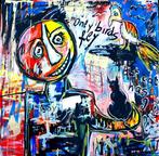Jovan Srijemac (1962) - Only birds fly (But cat has 7 lives), Antiek en Kunst, Kunst | Schilderijen | Modern