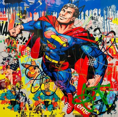 CASPA - Superman, Antiquités & Art, Art | Peinture | Moderne