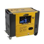 Diesel generator set geluidsgedempt 230V 6kVA, Bricolage & Construction, Ophalen of Verzenden
