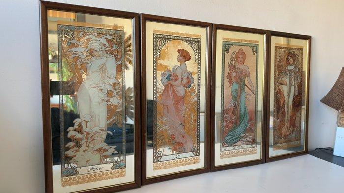 Alphons Mucha (1860-1939) (After) - The four seasons -, Antiek en Kunst, Antiek | Overige Antiek