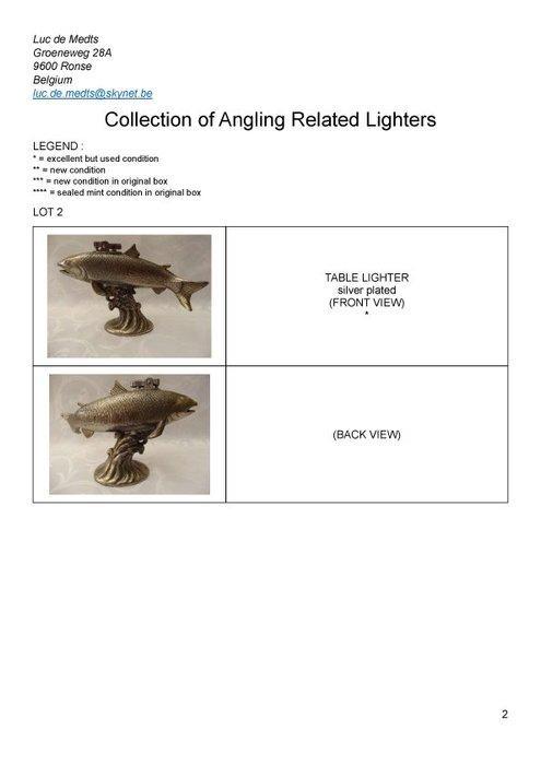 Zippo, Ronson - Collection of Angling Related Lighters -, Collections, Articles de fumeurs, Briquets & Boîtes d'allumettes