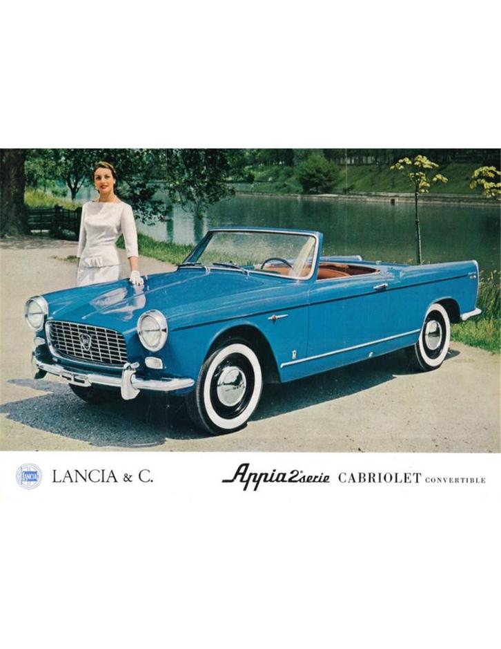 1959 LANCIA APPIA CABRIOLET LEAFLET ENGELS, Livres, Autos | Brochures & Magazines