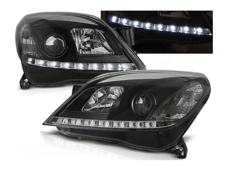 LED DRL koplampen Daylight Black geschikt voor Opel Astra H, Auto-onderdelen, Verlichting, Nieuw, Opel, Verzenden