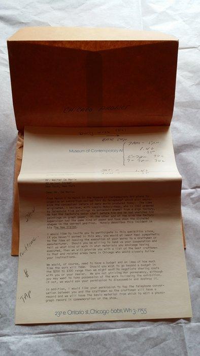 Walter de Maria (1935-2013) / Marcel Duchamp - Chicago, Antiek en Kunst, Antiek | Overige Antiek