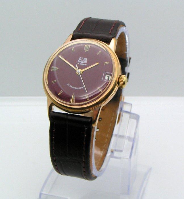 GUB Glashütte - Stossgesichert - cal. 69.1 - Zonder, Handtassen en Accessoires, Horloges | Heren
