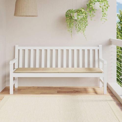 vidaXL Coussin de banc de jardin beige 180x50x3 cm tissu, Maison & Meubles, Accessoires pour la Maison | Coussins, Neuf, Envoi