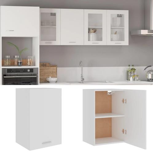 vidaXL Hangkast Lyon 39,5x31x60 cm bewerkt hout wit, Huis en Inrichting, Kasten | Overige, Nieuw, Verzenden
