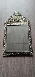Wall beveled glass and wooden back mirror Baroque revival