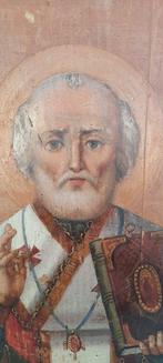 Icoon - Nikolaas de Wonderdoener - Hout, Antiek en Kunst