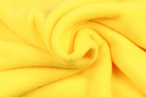 statisch Industrieel Ouderling ② 10 meter fleece stof - Geel - 100% polyester — Tissus & Chiffons —  2ememain