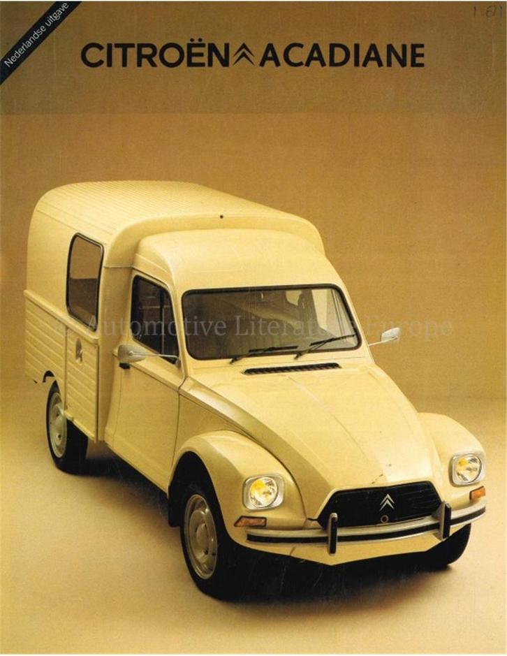 1980 CITROEN ACADIANE BROCHURE NEDERLANDS, Livres, Autos | Brochures & Magazines