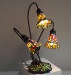 Tiffany - Tafellamp - Glas, IJzer, Lood