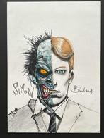 Simon Bisley - 1 Original drawing - Two Faces - Farbige, Boeken, Stripverhalen, Nieuw