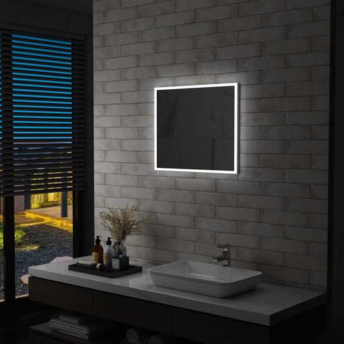vidaXL Badkamerspiegel LED 60x50 cm, Huis en Inrichting, Woonaccessoires | Spiegels, Nieuw, Verzenden