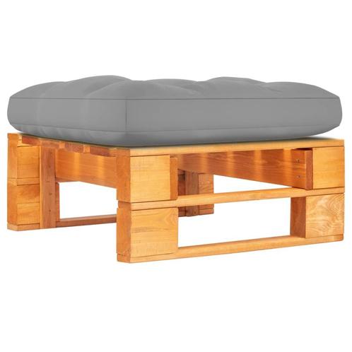 vidaXL Tuinhocker pallet honingbruin geïmpregneerd, Tuin en Terras, Tuinsets en Loungesets, Nieuw, Verzenden