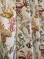 Mediterrane stof met koralen, kwallen en zeepaardjes -