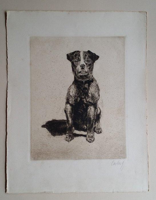 Paul Casberg (1883-1945) - Jack Russell - Handsigned, Antiek en Kunst, Antiek | Overige Antiek
