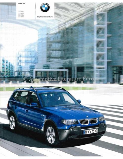 2005 BMW X3 BROCHURE FRANS, Boeken, Auto's | Folders en Tijdschriften, Ophalen of Verzenden