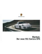 2011 PORSCHE 911 CARRERA GTS HARDCOVER BROCHUREDuits