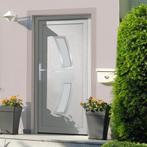 vidaXL Voordeur 108x200 cm PVC wit, Doe-het-zelf en Bouw, Verzenden, Nieuw