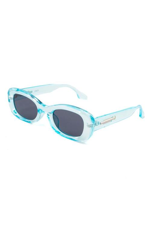 Zonnebril Y2K Rond Cat Eye Blauw Montuur Donkergrijze Glazen, Handtassen en Accessoires, Zonnebrillen en Brillen | Dames, Blauw