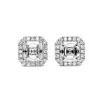 Oorstekers - 18 karaat Witgoud -  1.85ct. tw. Diamant