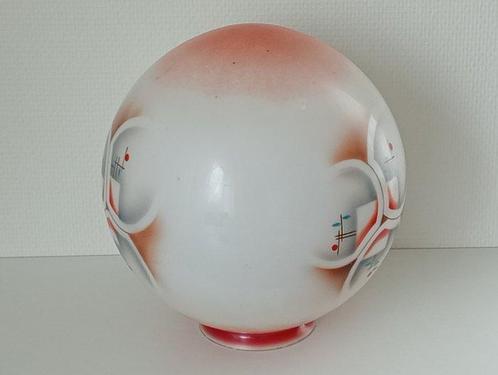 Lampe - Verre - Lampe de plafond Art Déco, Antiek en Kunst, Kunst | Designobjecten