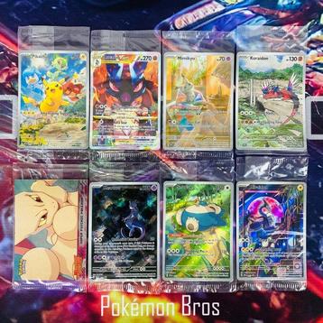 Pokémon Card - 8x Sealed Promos: Pikachu, Lucario, Mimikyu, beschikbaar voor biedingen