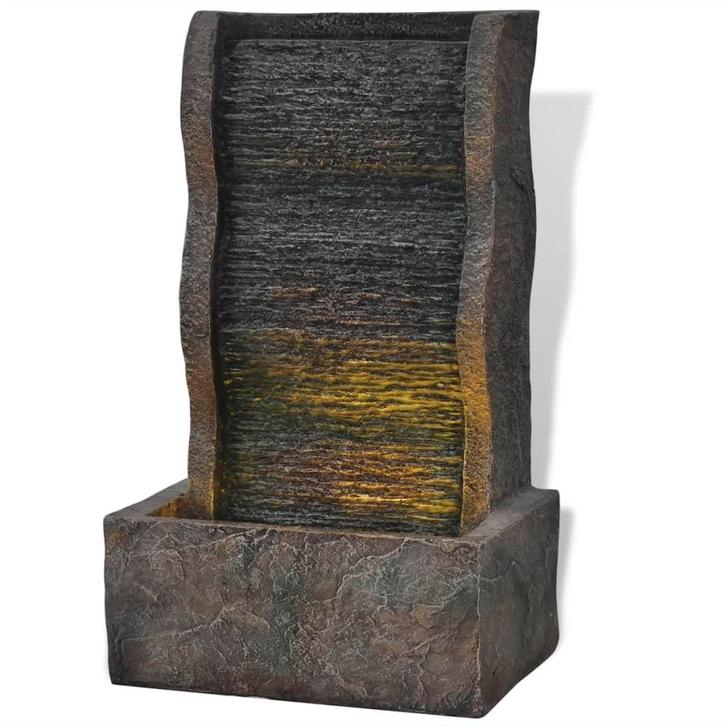 vidaXL binnenfontein met LED licht poly-hars, Tuin en Terras, Waterpartijen en Fonteinen, Nieuw, Verzenden